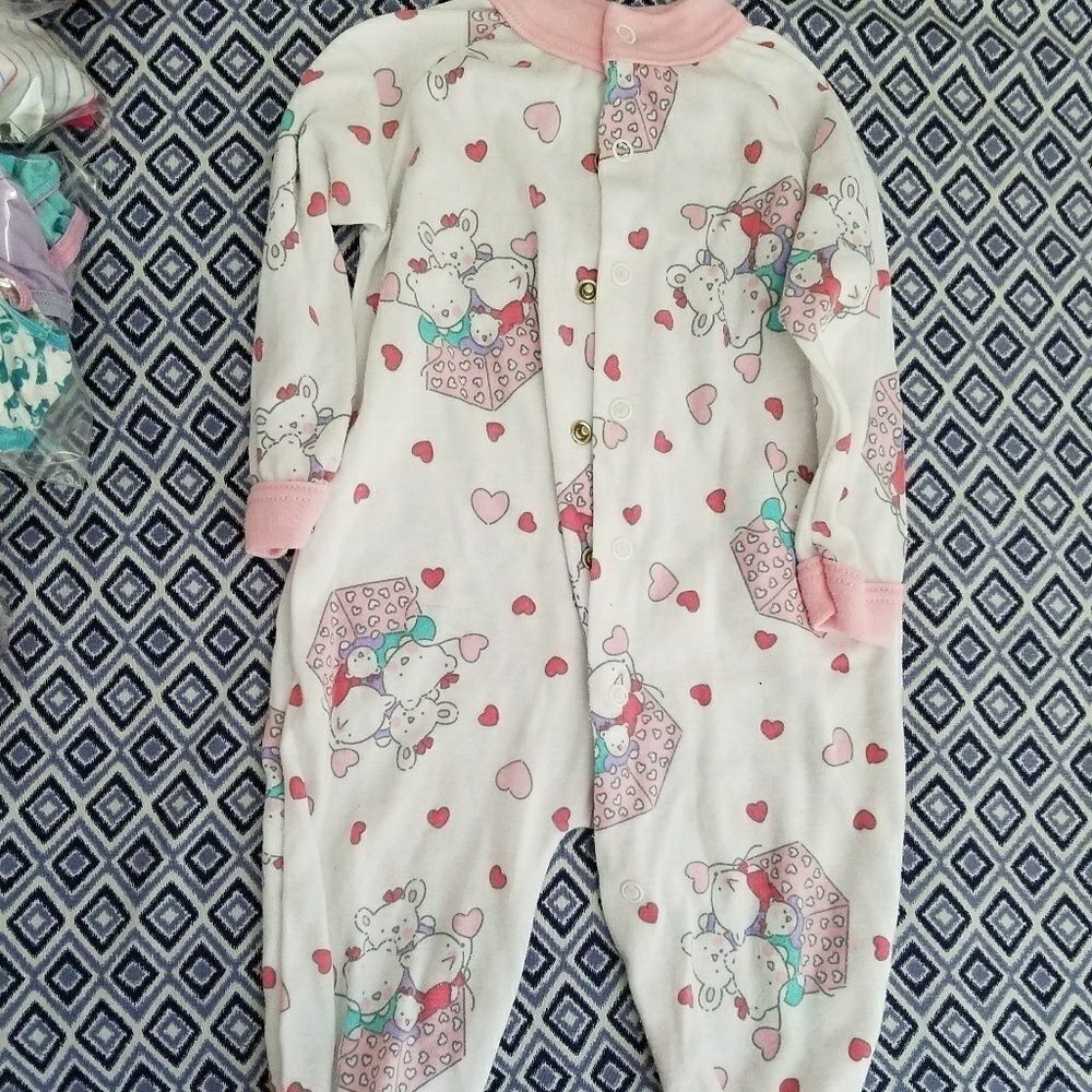 Honors Infant Size Large Footed Pajamas Zip Sleepwear One-Piece Cozy